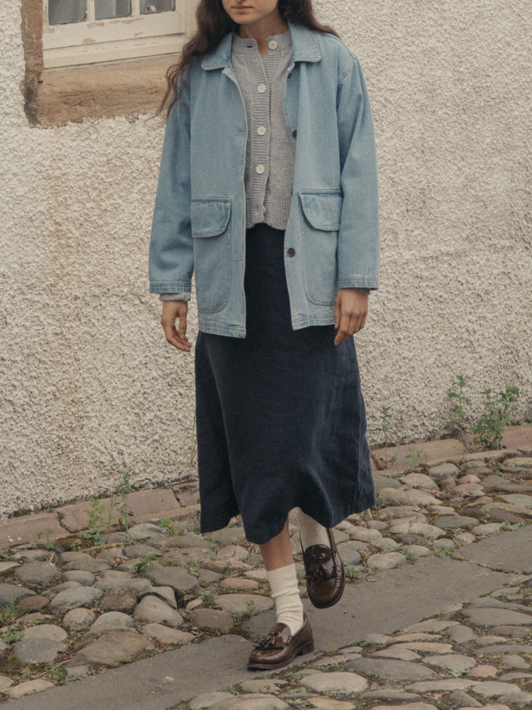 INGRID JACKET - MEDIUM BLUE
