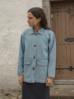 INGRID JACKET - MEDIUM BLUE