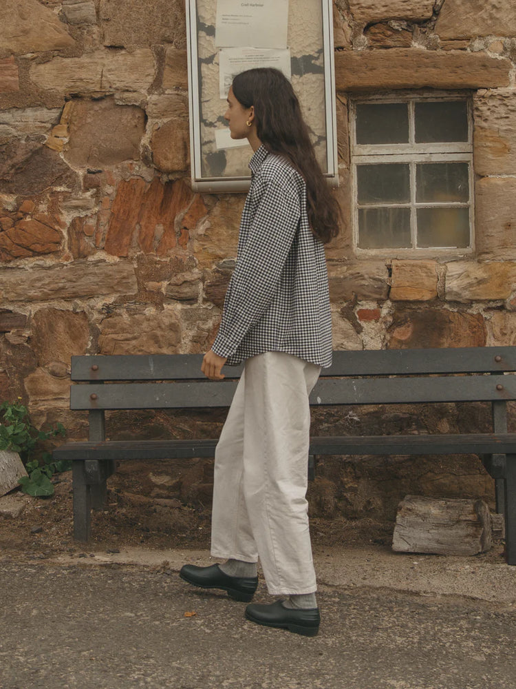 BRITTA SHIRT - GINGHAM NOIR