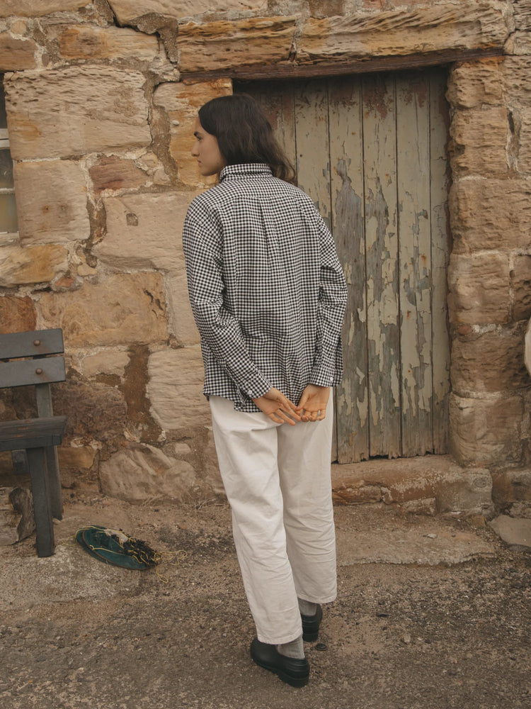 BRITTA SHIRT - GINGHAM NOIR