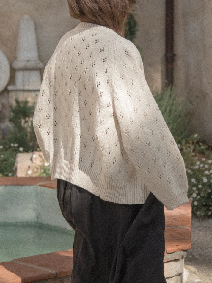 POINTELLE MABEL CARDIGAN