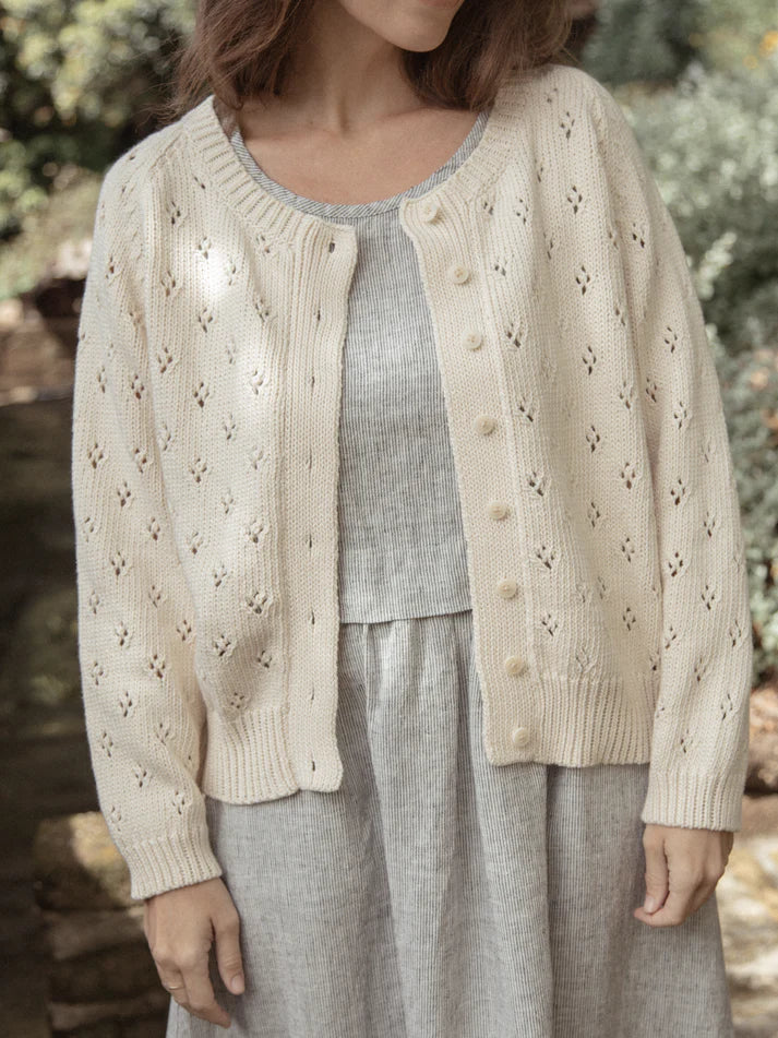 POINTELLE MABEL CARDIGAN