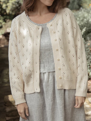 POINTELLE MABEL CARDIGAN