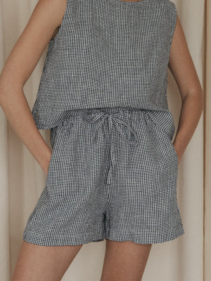 
            
                Load image into Gallery viewer, AUGUST SHORT MARINE GINGHAM
            
        