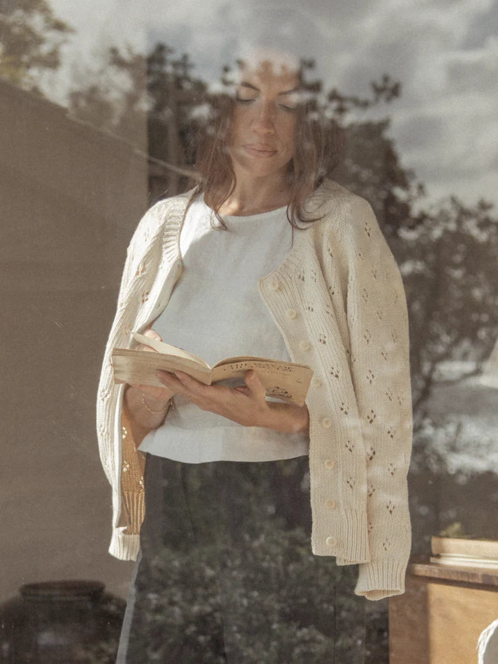 POINTELLE MABEL CARDIGAN