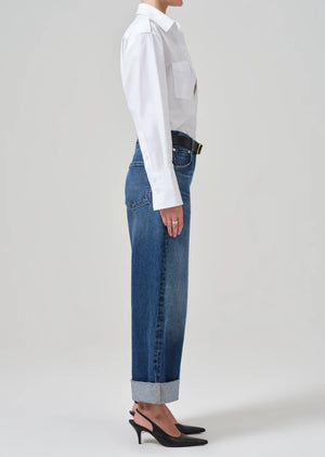 AYLA BAGGY CUFFED CROP - CLAREMONT