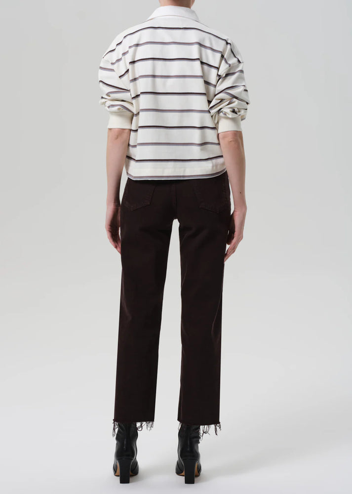 PALMA STRAIGHT RAW HEM - CAROB