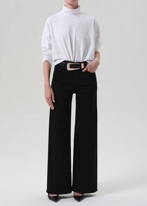 LYRA LONG WIDE LEG - PLUSH BLACK