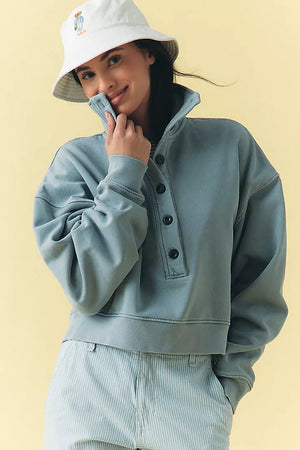 MIRELLE FUNNEL NECK - HEMATITE