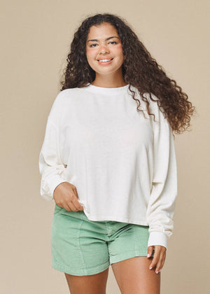 Cropped Long Sleeve Tee