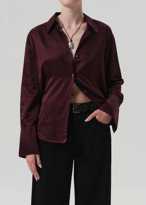CAMILLA SHIRT - BURGANDY