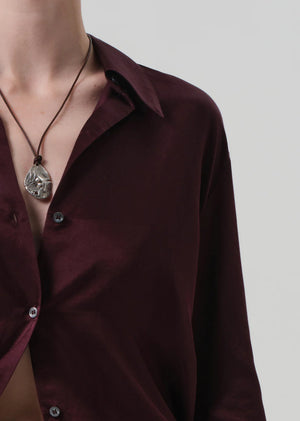 CAMILLA SHIRT - BURGANDY