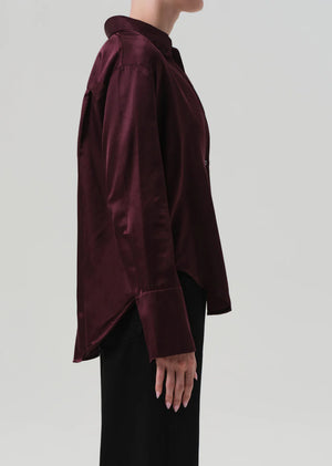 CAMILLA SHIRT - BURGANDY