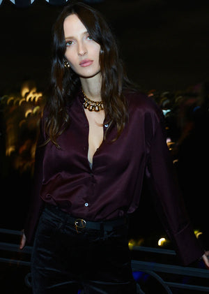CAMILLA SHIRT - BURGANDY
