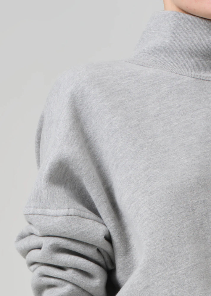 CARA TURTLENECK - HEATHER GREY