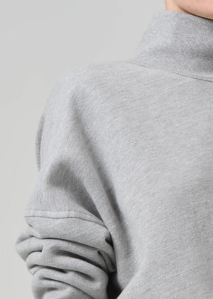 CARA TURTLENECK - HEATHER GREY