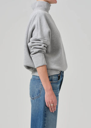 CARA TURTLENECK - HEATHER GREY