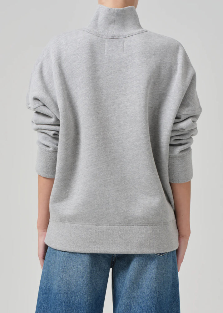 CARA TURTLENECK - HEATHER GREY