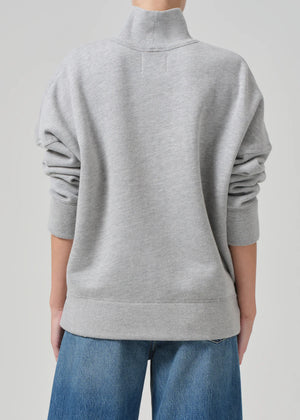 Heathered sherpa turtleneck tunic hotsell