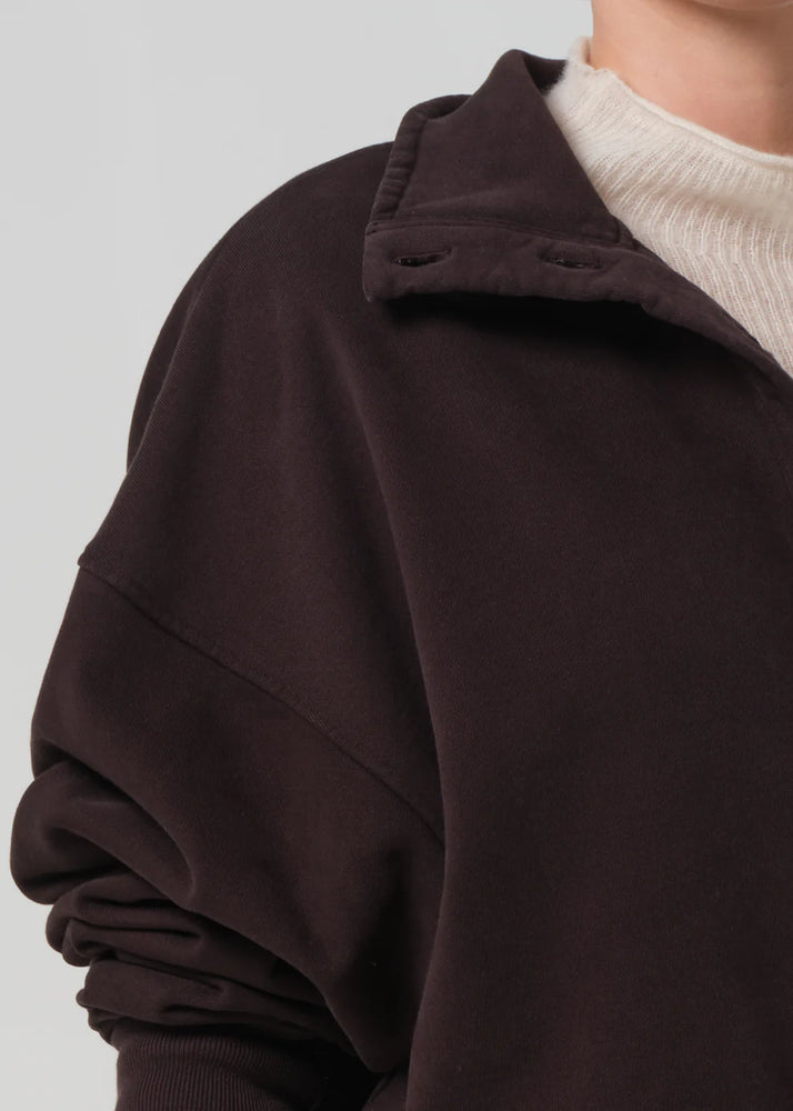 MIRELLE FUNNEL NECK - CHOCOLATE