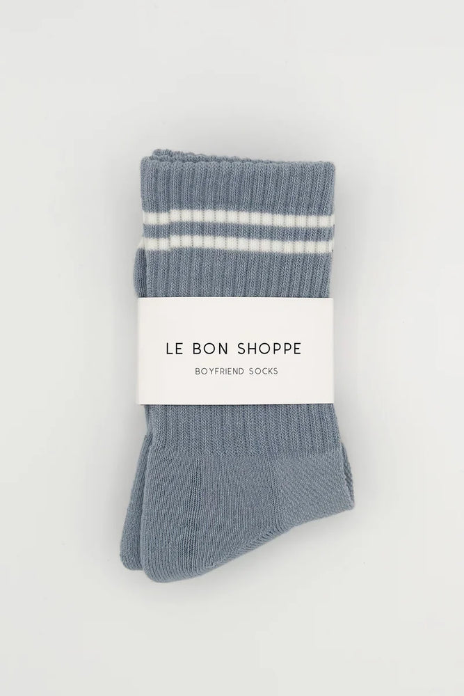 BOYFRIEND SOCKS - BLUE GREY