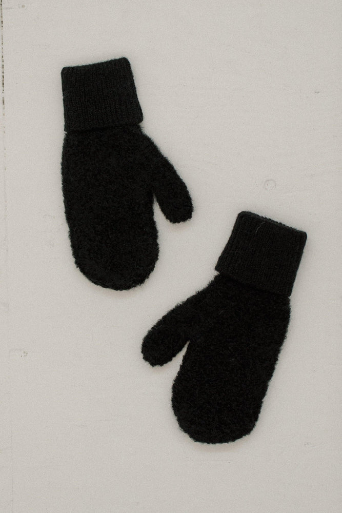 ALPACA BOUCLE MITTENS