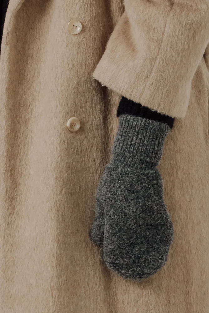 ALPACA BOUCLE MITTENS