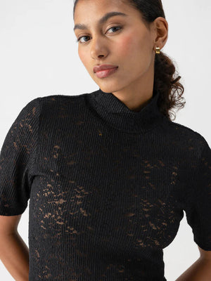 LACE MOCKNECK LACE