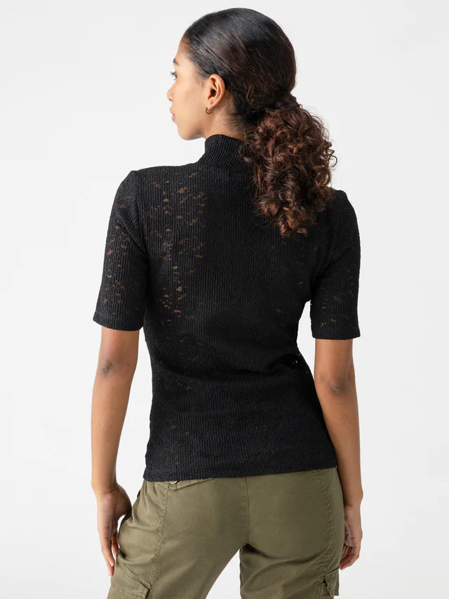 LACE MOCKNECK LACE