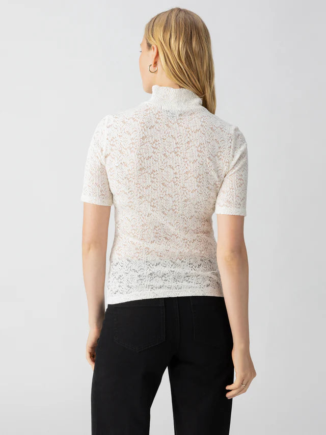 LACE MOCKNECK LACE