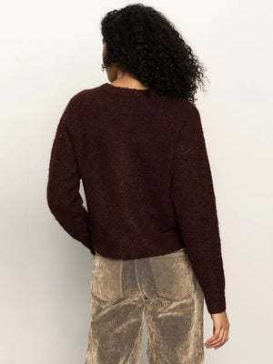 BOUCLE CARDI - DARK CRIMSON