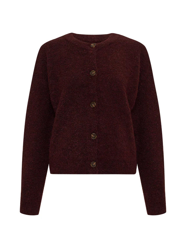 BOUCLE CARDI - DARK CRIMSON