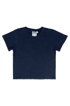 CROPPED LOREL TEE - NAVY