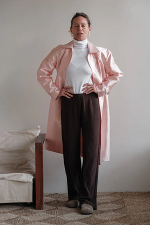 THE SWEATER RIB SIMPLE PANT - ESPRESSO