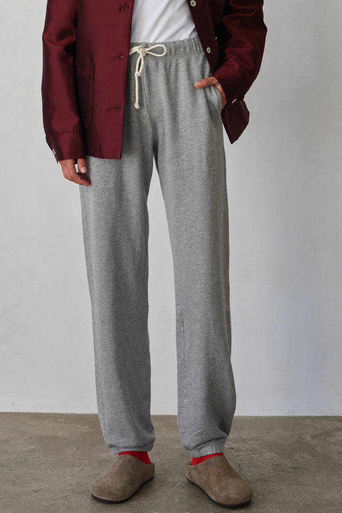 ECO-TERRY SWEATPANTS - HEATHER GREY
