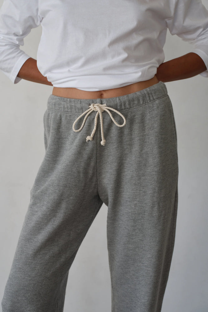 ECO-TERRY SWEATPANTS - HEATHER GREY