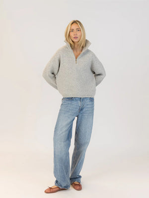 EVA 1/4 ZIP MOCKNECK PULLOVER