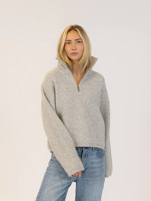 EVA 1/4 ZIP MOCKNECK PULLOVER