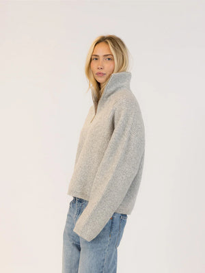 EVA 1/4 ZIP MOCKNECK PULLOVER