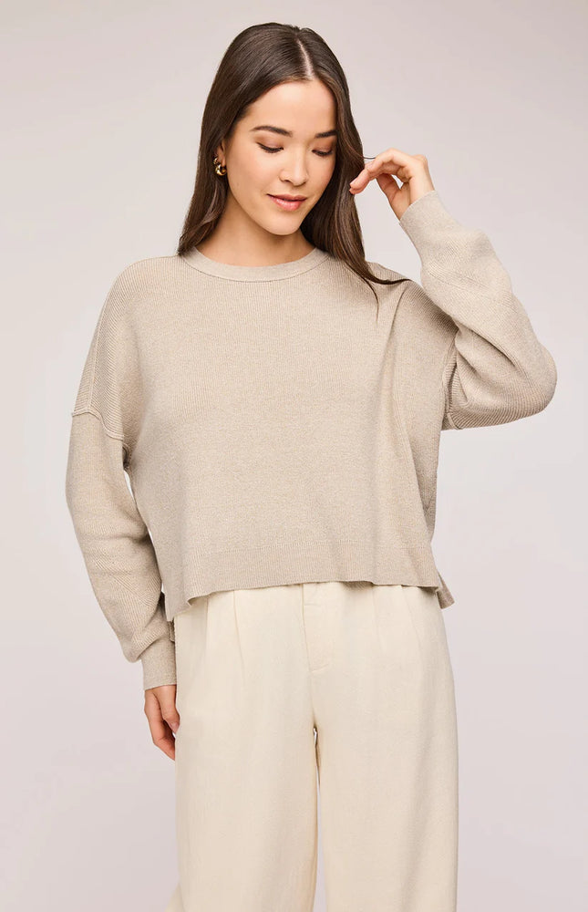 ECHO SWEATER - HEATHER SAND