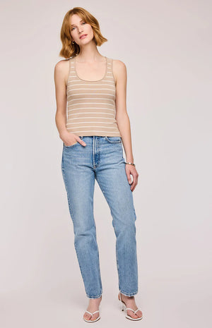 SIERRA TANK - OAT STRIPE