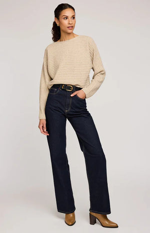 NIKO PULLOVER SWEATER - HEATHER KHAKI