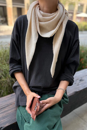 CASHMERE SHAWL - OATMEAL