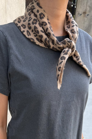 CASHMERE BANDANA - LEOPARD