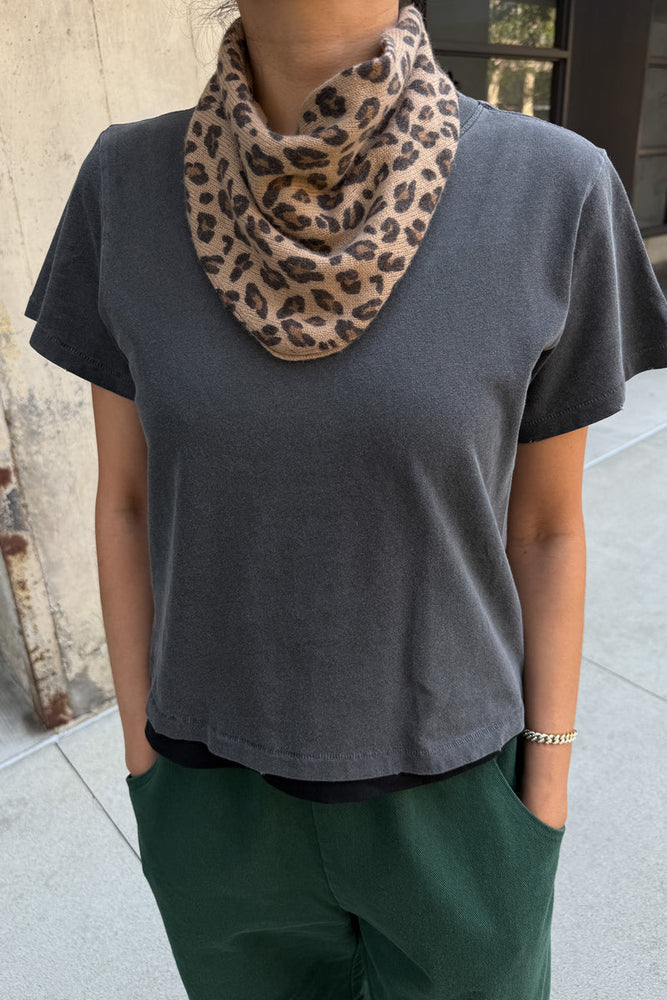 CASHMERE BANDANA - LEOPARD