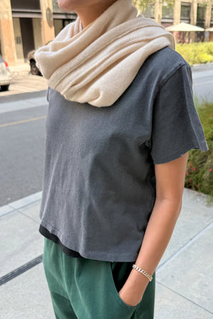 CASHMERE SHAWL - OATMEAL