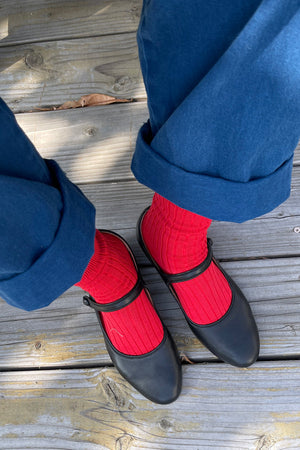 HER SOCKS - CLASSIC RED