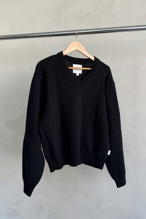 GABBY COTTON SWEATER - BLACK