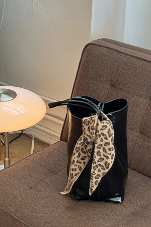 CASHMERE BANDANA - LEOPARD