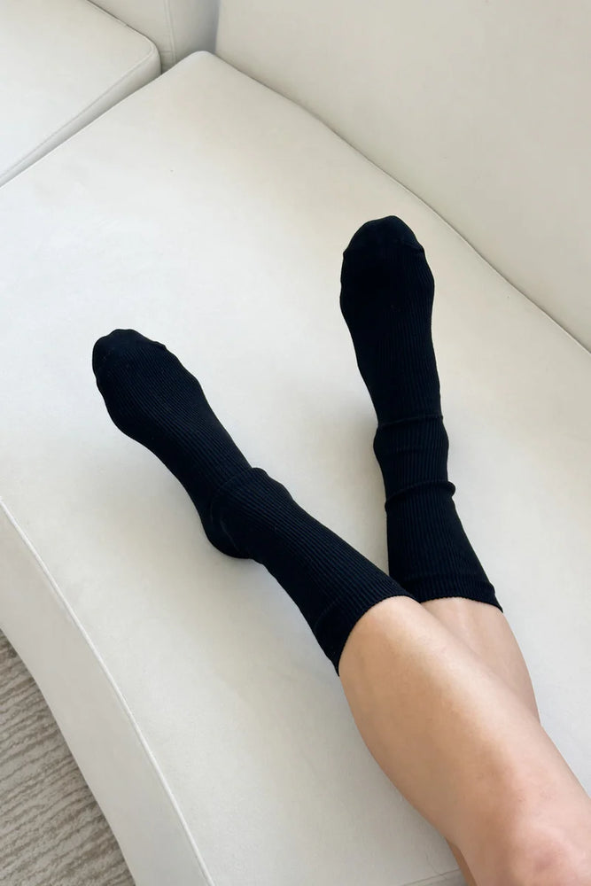 TROUSER SOCKS - BLACK